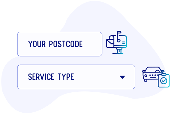 Enter your Postcode and Select a Service